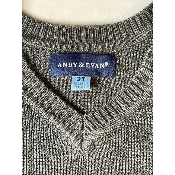 Andy & Evan Toddler Sweater Vest 2T Moose Logo - Picture 2 of 9